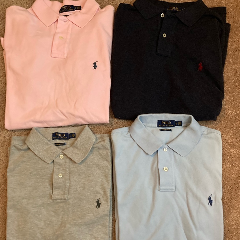 Polo Ralph Lauren Custom Slim Fit Mesh Polo